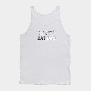 It takes a special man to be a cat dad - brown sand cat oil painting word art Tank Top